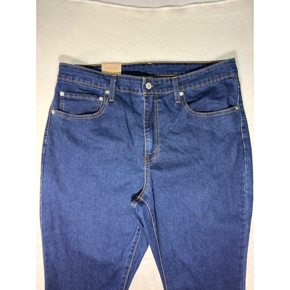 Levis 725 High Rise Bootcut Jeans Dark Wash Blue Denim 33x30 NWT 18759-2860 - Picture 2 of 11